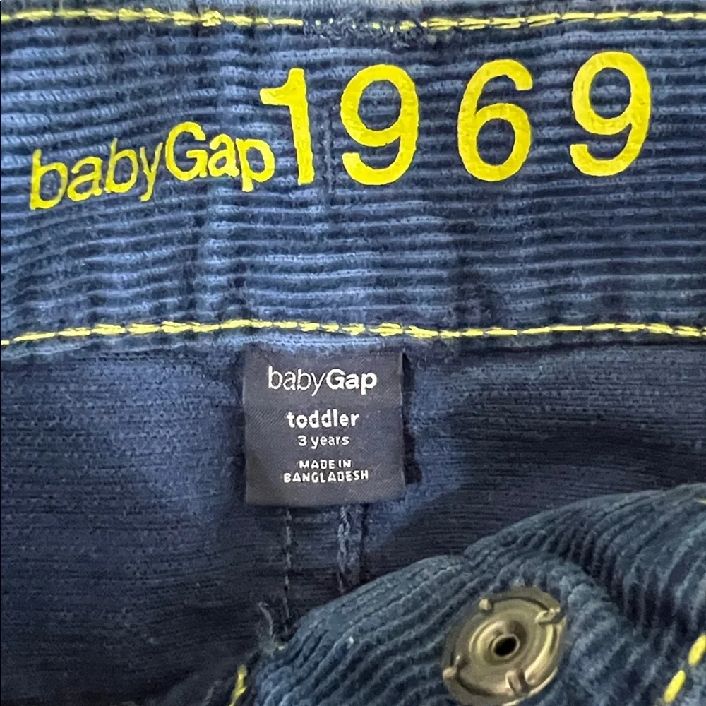 Baby Gap 1969 Toddler Boys Corduroy Pants | Straight Leg | Navy Blue | Size 3T